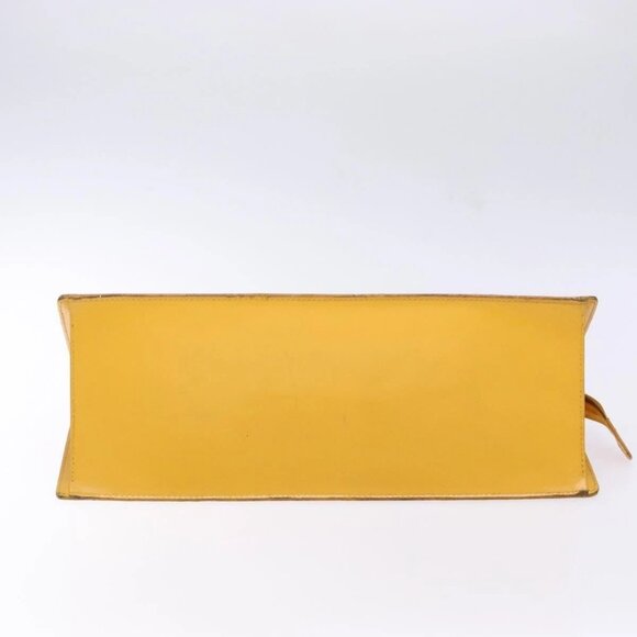 LOUIS VUITTON Epi Sac Triangle Hand Bag Yellow M52099 LV Auth BA5251 - Picture 7 of 16
